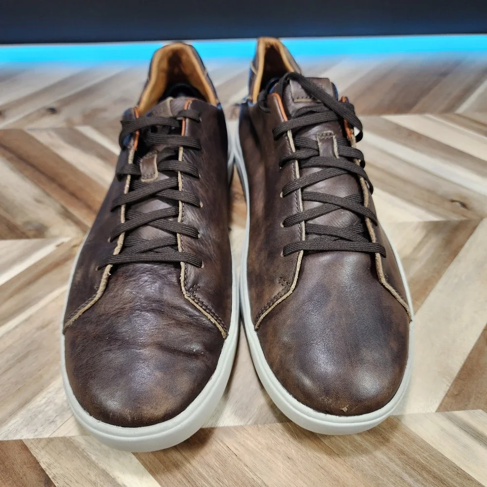 OluKai Lae'Ahi Li 'Ili Mens Size 13 Brown Casual Leather Sneakers 10455-6363